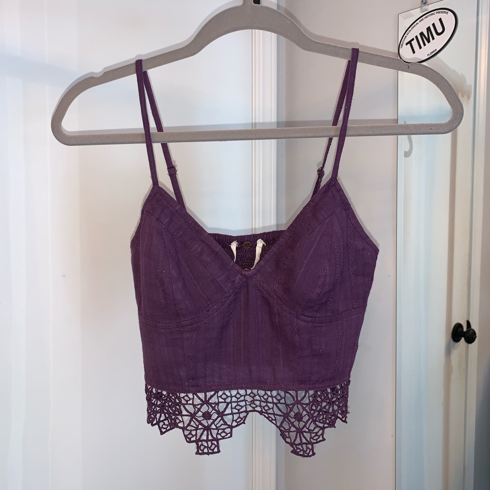 Free People detailed crop top